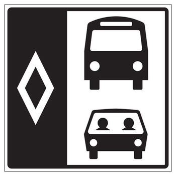 hov, buses and carpool