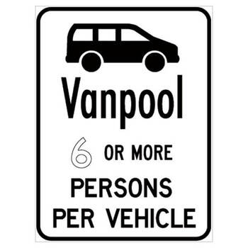 vanpool (× ) or more per persons per vehicle