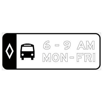 hov & buses w/ (hours & days)