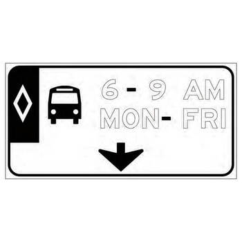 hov & buses w/ (hours & days) down arrow