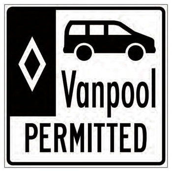 hov, vanpool permitted