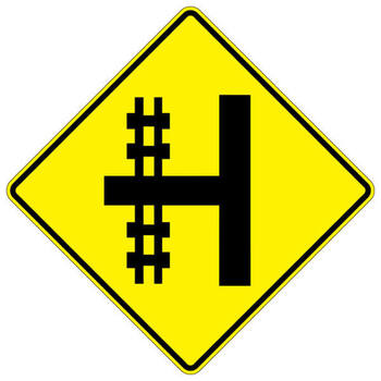 rr crossing on left / right side road