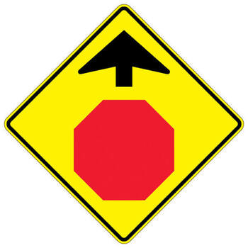 stop sign ahead
