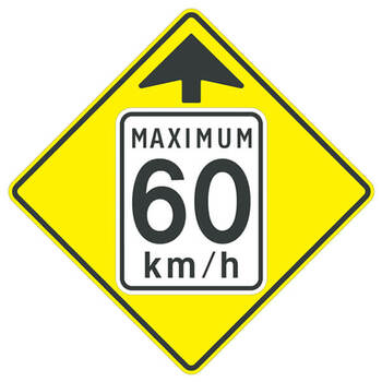 maximum ( xx ) km/h ahead