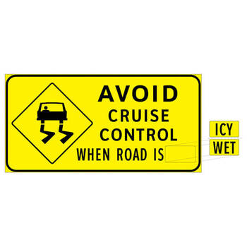 avoid cruise control when road is ( xx )