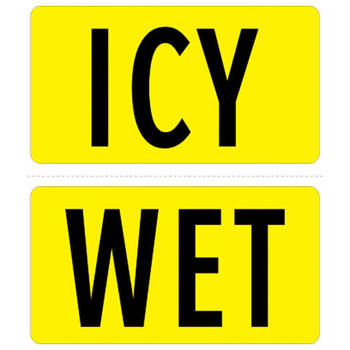 icy / wet double sided overlay