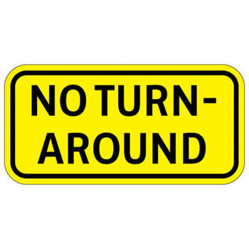 no turn-around tab