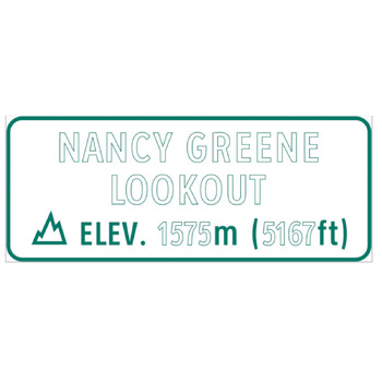 (Name) Lookout Elev. ( x ) m ( x ) ft