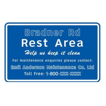 Name / Location of Rest Area, Help Us Keep It Clean & Local MC Contact Info