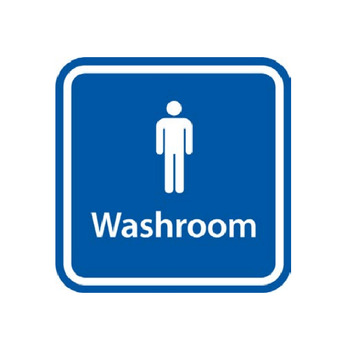 Static Application Signs for Men’s Washrooms Facilities