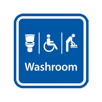 Static Application Signs for Washrooms, Wheelchair Access and Infant Change Table Facilities
