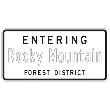 Entering (Jurisdiction Name) Forest District