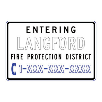 Entering (Name) Fire Protection District 1-800 phone 