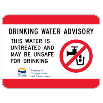 Drinking Water Advisory. This water is untreated and may be unsafe for drinking