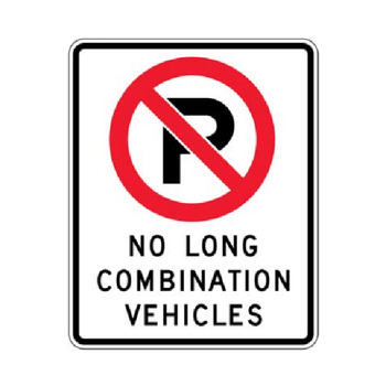No Parking for Long Combination Commercial Vehicles