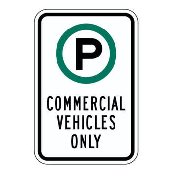 commercial vehicle parking only