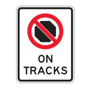 no stopping on tracks