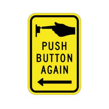 push button again - left arrow