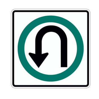 u-turn permitted