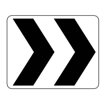 Roundabout Directional (Double Chevron)