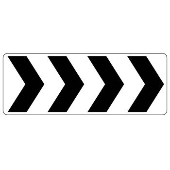 Roundabout Directional (Urban Roundabout Quadruple Chevron)