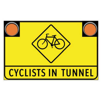 cyclists in tunnel