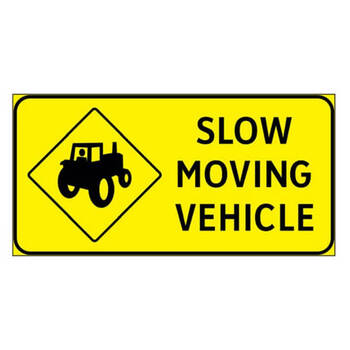 slow moving vehicle - farm tractor