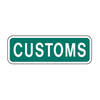 cross-border pedestrian and bicycle signing - customs tab