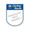cycling route parent sign