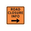 road closure info - right arrow