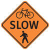 bike / pedestrians slow