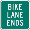 bike lane ends