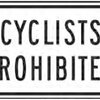 cyclists prohibited tab
