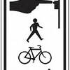 pedestrian / bike, push button right