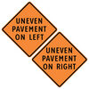 uneven pavement on left or right - double sided