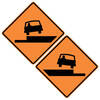 low shoulder left / right (double sided)