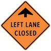 left lane closed ahead