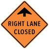 right lane closed ahead