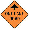 one lane road ahead