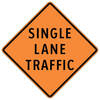 single lane traffic