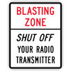 blasting zone shut off your radio transmitter