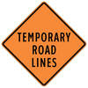 temporary road lines
