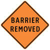 barrier removed