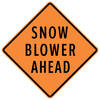 snow blower ahead