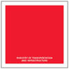 temporary red square hazard marker