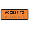 access to ( adjacent side road )
