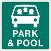 park and pool guide sign