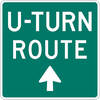 u-turn route ahead