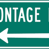 frontage road left arrow