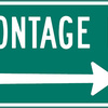 frontage road right arrow